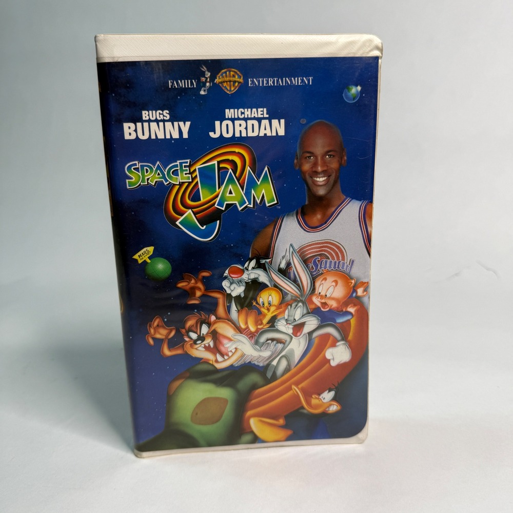 Space‎ Jam VHS 1996 Michael Jordan Bugs Bunny Warner Bros Clamshell Case 16400